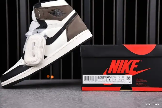 Kick Theory 1 DARK AIR HIGH RETRO 555088-105 JORDAN MOCHA 0613